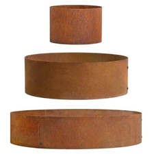 Edelrost Pflanzgefäß Hochbeet 40-120 cm Pflanzring Rost Pflanzkübel Cortenstahl