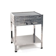 Edelstahl Holzkohlegrill Profi Grill BBQ Verein Catering Gastronomie 650mm