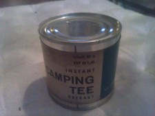 DDR Lebensmittel Konsum Instant Campingtee Tee Camping leer Büchse Dose Becher 2