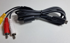 Original Panasonic Lumix Mini USB 2.0-14 pin Stecker zu 3x Cinch AV  TV Kabel