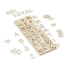 Holzbuchstaben Bastelbuchstaben DIY Buchstaben 156 Stück 3 cm Holzbuchstaben Set