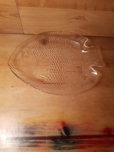 Vintage arcoroc fischteller - vintage,