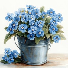 Wandbild Vergissmeinnicht