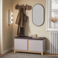 SoBuy Schuhbank mit Sitzfläche Garderobenbank Sitzbank Dielenbank FSR117-KA