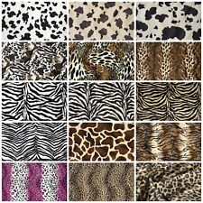 Fellimitat Tierfell Stoffe Kunstfell Kurzhaar Karnevalsstoffe Animalprint Deko