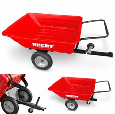 Kipp Anhänger Schubkarre kippbar in Rot Rasenmäher Rasentraktor ATV Quad Trailer