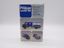 Preiser 1168 Bausatz THW Mannschaftskraftwagen 72 MKW 72 MB LA 911B unbenutzt