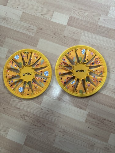 Zwei frisbeescheiben aus - zwei,