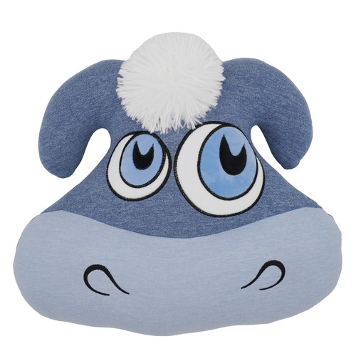 Kuschelkissen esel blau grau - -, blau-grau