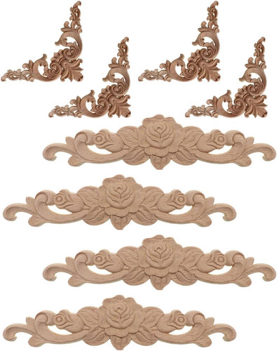 Pcs holz ornamente - 8,