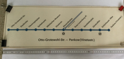 Ddr bahn plan ost - u, berlin