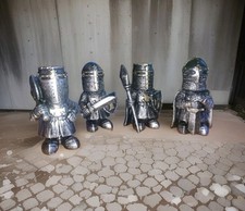 4 kleine Ritterfiguren, Deko, Sammelfiguren, Mittelalter, Neu :) 