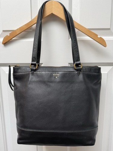 Fossil black pebble leather - fossil,