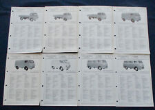 14x Tempo Rapid P Luxus Bus Prospekt Brochure VDA Typenblätter 1958-61 84