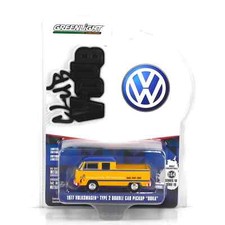 1977 VW T2 Double Cab DoKa  Kundendienst **** Greenlight V-Dub 1:64 NEU