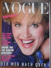 VOGUE GERMANY 10 - 1983 Susan Hess Mode Haute Couture Schuhe Ski-Alpin Cartier