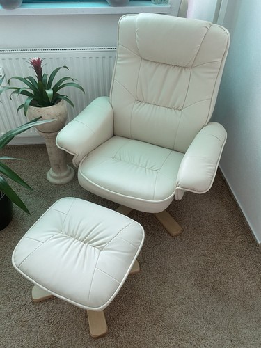 Fernsehsessel mit hocker leder - mit,