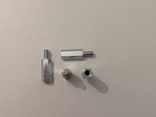 Abstandsbolzen M6x25, Verzinkt, SW10, 4 Stück