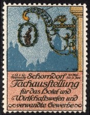 1912 germany poster stamp - 1912,