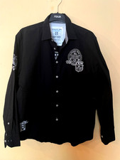 Edles Camp David Hemd in Gr. XL Langarmhemd Muscle  Fit mit Silberschrift