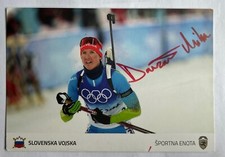 Orig autogrammkarte biathlon - orig.,