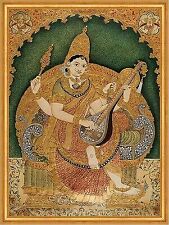 Saraswati Chitragara Krishnappa indische Göttin Hinduismus Weisheit B A2 01145
