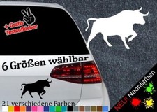 Stier Aufkleber -6 Größen 21 Farben- Toro Spanien Bulle Vinyl Farre Sternzeichen