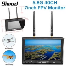 FPV-Monitor mit DVR 5,8G 40CH 7-Zoll-LCD-Dual-Diversity-Empfänger für FPV-Drohne