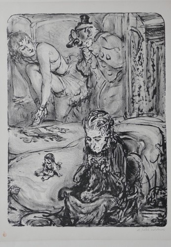 Paul weber lithographie - a.,