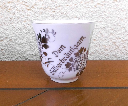 Alte tasse zur silberhochzeit - alte,
