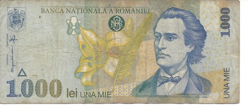 Geldschein banknote rumänien - banknote,