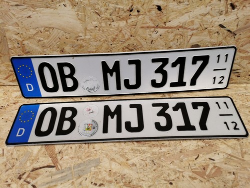 Nummernschild deutschland - 2x,