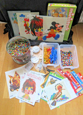 XXL- Ministeck Sammlung  Stecker Platten Hefte Bilder  unsortiert vintage