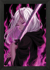 Anime Mädchen mit Schwert und