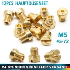 12Pcs Vergaser Hauptdüse Vergaserdüsen 45-72 Set für Dellorto Mikuni M5 Düsen
