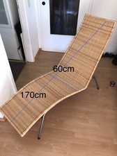 Liegestuhl beige Indoor oder Outdoor Maße ca.  1,70 x 0,60