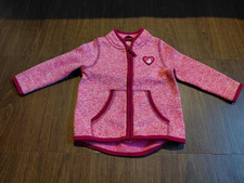 Strickjacke, rot - weiß in Gr. 86 von Liegelind