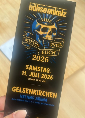 Konzertticket böhse onkelz - konzertticket,