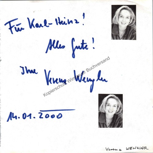 Original autogramm verena - original,