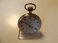 Junghans Taschenuhr, Stahl/Nickel, Open Face, läuft sofort an!