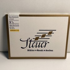 S037 Clarinetto - Ancia - Steuer Blätter - Reeds - Anches Bass Klarinette 3 1/2