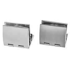 2x Glastür Scharnier 6mm 8mm Türbeschlag Türband Holz Glas Vitrine Edelstahl