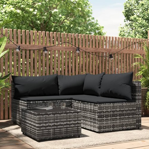 Garten lounge set mit kissen - set,