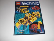 LEGO Technic Ideen Buch 8891 Bau und Spielbuch Vintage 1991 9v Motor