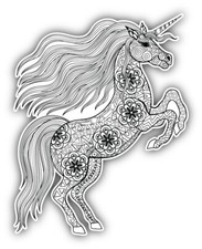 10cm Car Sticker Unicorn Horse