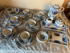 Vintage 31 tlg. Teeservice Delfzijl von August Warnecke für 6 Personen