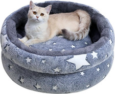 Katzenbett Rund 50 cm Plüsch