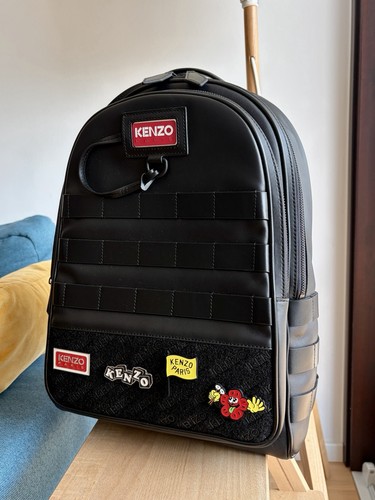 Kenzo jungle leather backpack - kenzo,