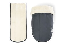 Croozer Kid Babysitz Winter-Set Fußsack + Einlage Graphit Blue blau