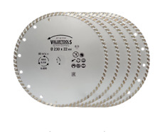 5 St Diamanttrennscheibe mit Turborand  230 mm Wandfliesen, Marmor Feinsteinzeug